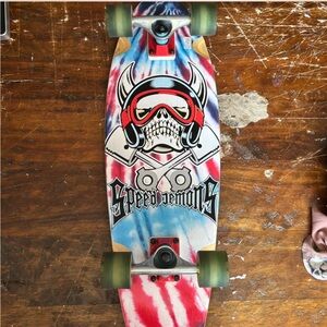Kryptonics Speed Demons Wooden Longboard Skateboard 8.75 width